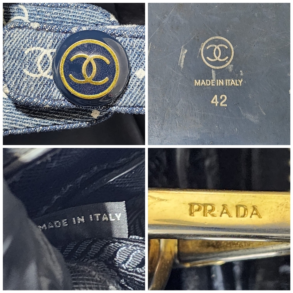 Chanel Denim Dad Interlocking Slingback Sandals Blue - Picture 10 of 10